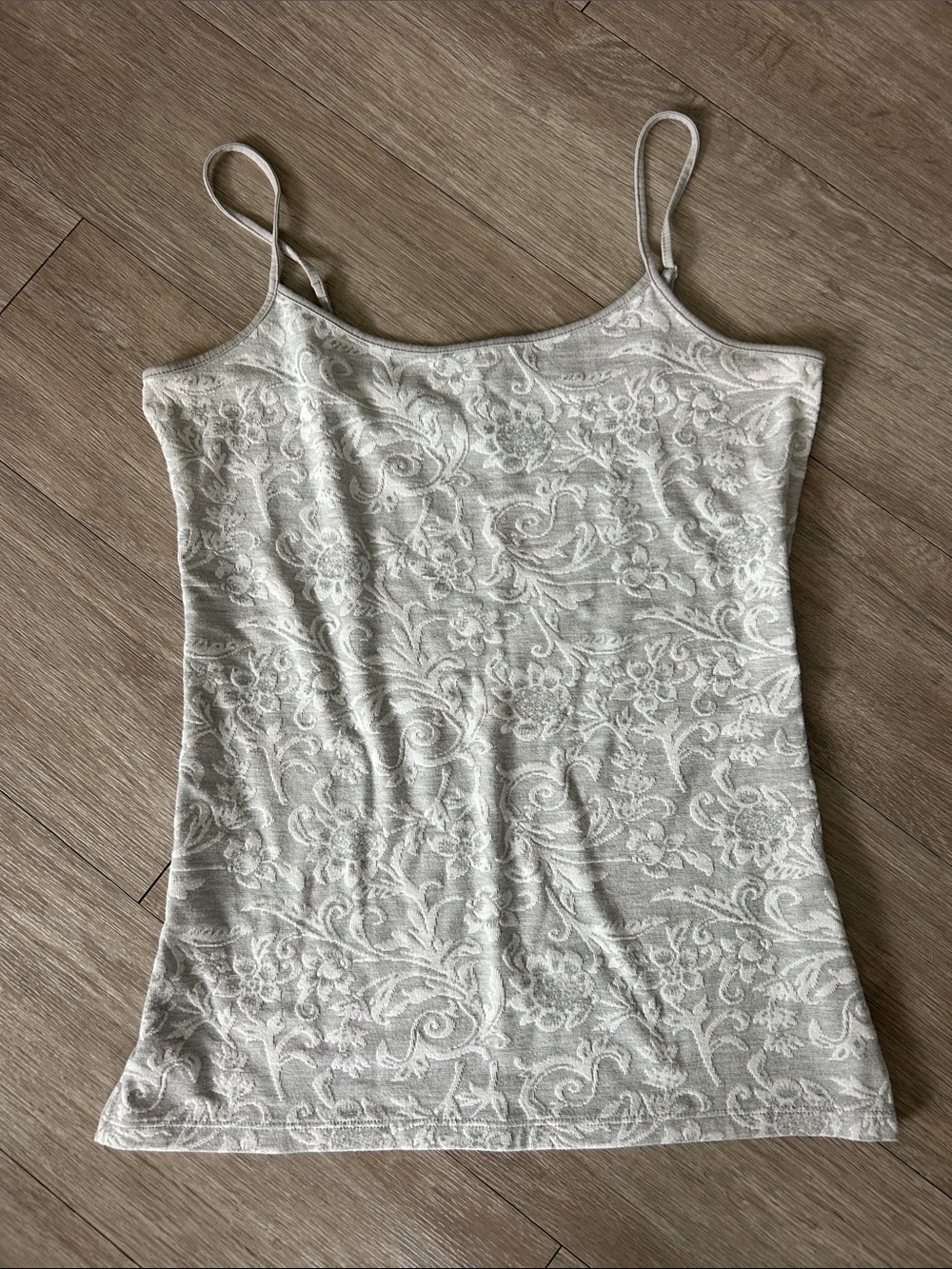 LOFT Floral Jacquard Spaghetti Strap Camisole